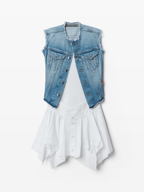 Alexander Wang Pre-Styled Denim Vest Dress