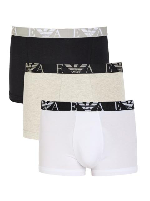EMPORIO ARMANI Emporio Armani Logo Stretch-cotton Trunks