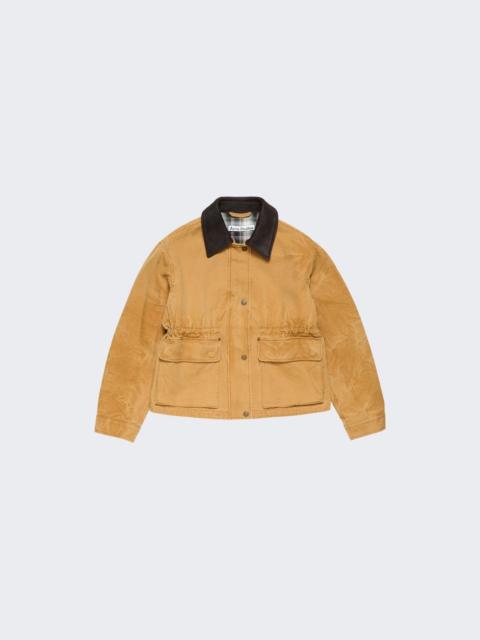 Acne Studios Canvas Jacket Rust Brown