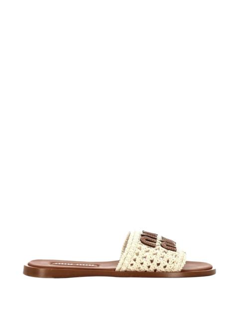 Miu Miu Miu Miu Miu Miu Sandals Ivory