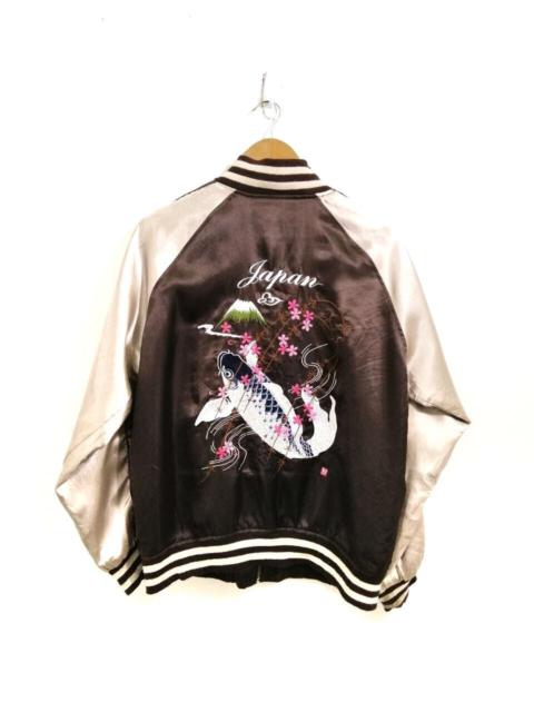 Other Designers Japanese Brand - Vintage Sukajan Jacket Koil Fish Embroidery Design 16