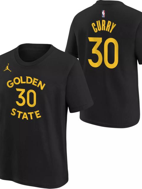 Nike Nike Youth Golden State Warriors Black Steph Curry #30 T-Shirt