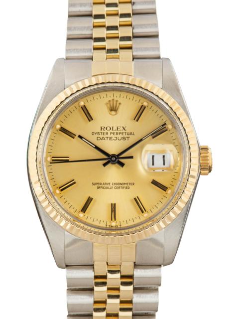 ROLEX Pre-owned Rolex Datejust 36 Ref 16013 Champagne
