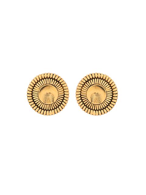 Marine Serre Regenerated Tin Buttons Earrings