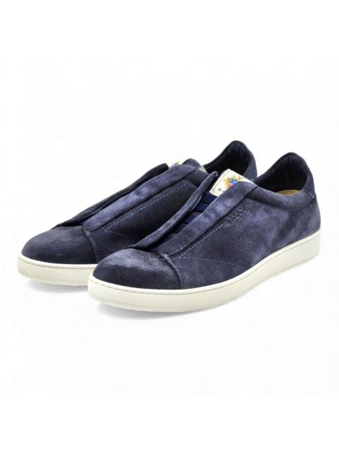 Other Designers Bally - Crest Romy Suede Slip-On Sneakers Blue EU 44 US 11 NWB $400
