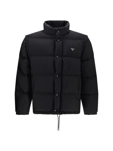 Prada Prada Re-Nylon Puffer Jacket Black Men