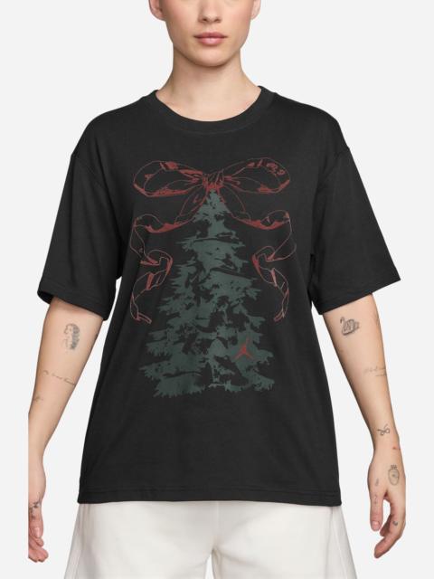 Jordan Jordan Christmas Tree Graphic T-Shirt in Black/Midnight Green at Nordstrom