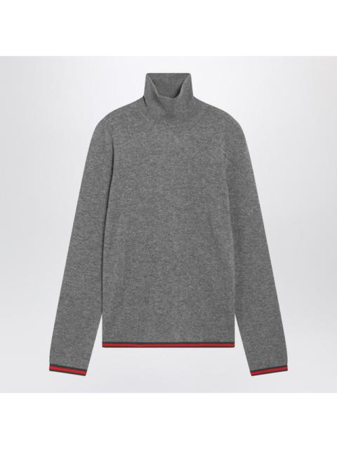 GUCCI Gucci Grey Cashmere Turtleneck Sweater Men
