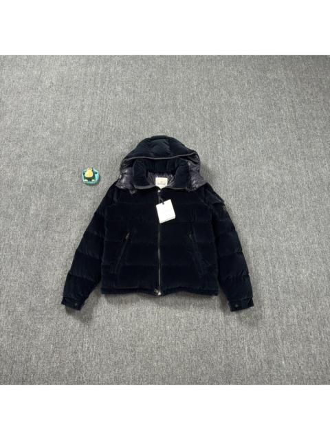 Moncler Moncler navy blue corduroy down jacket