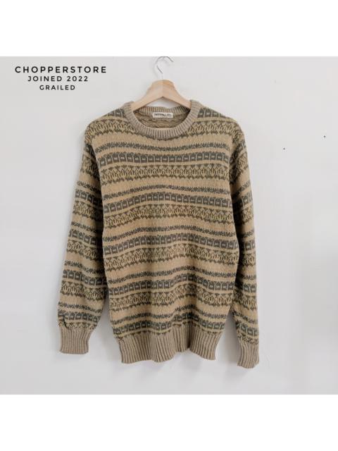 Other Designers Designer - Vintage SERAGLIO Art Stripe Knitwear Sweater Jumper