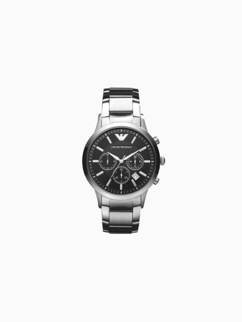 EMPORIO ARMANI MEN'S CHRONOGRAPH STAINLESS STEEL WATCH