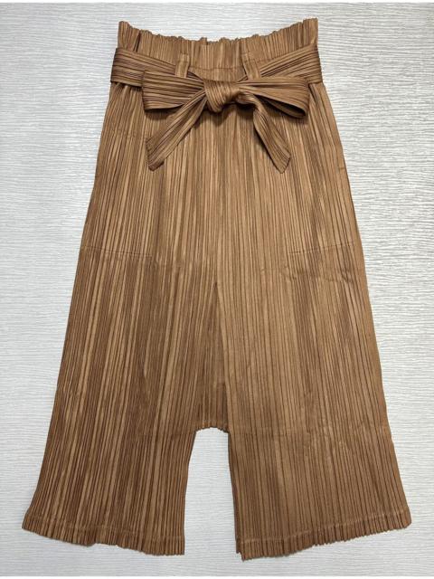 ISSEY MIYAKE Issey Miyake PleatsPlease Drop Crotch Belted Pleated Trouser