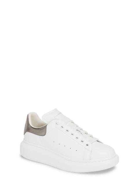 Alexander McQueen McQueen Oversized Sneaker in White/Black Pearl at Nordstrom