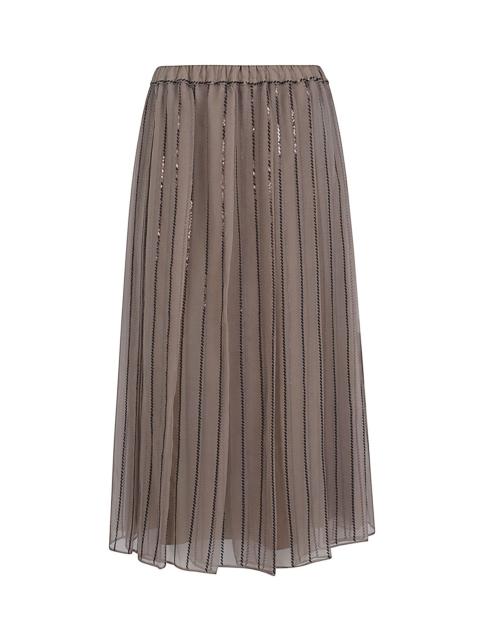 Brunello Cucinelli Silk midi skirt