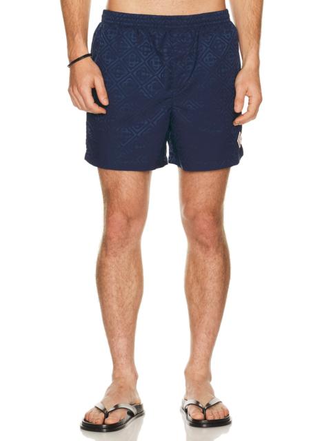 CASABLANCA Monogram Jacquard Swim Shorts
