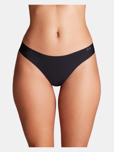 Under Armour Women's UA Pure Stretch 3-Pack No Show Thong