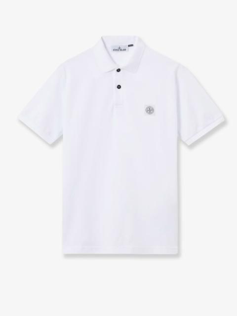 Stone Island Stone Island Organic Cotton Polo Shirt White