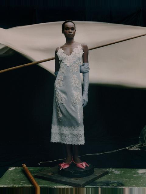 Erdem EMBELLISHED SEQUINS SLEEVELESS MIDI DRESS