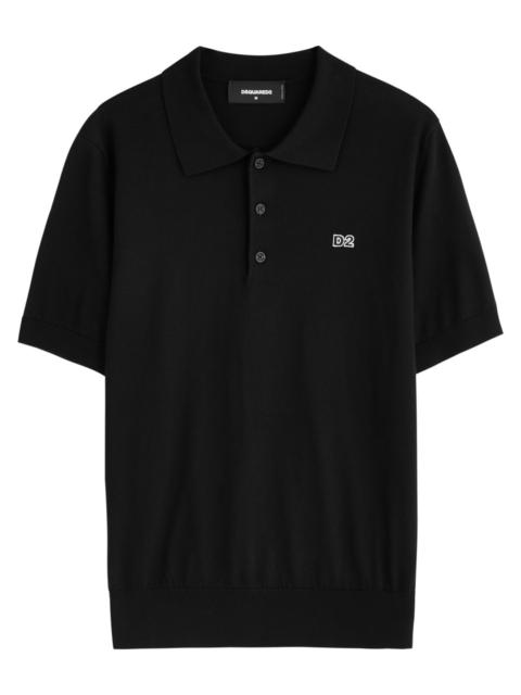 DSQUARED2 Logo-embroidered Cotton Polo Shirt