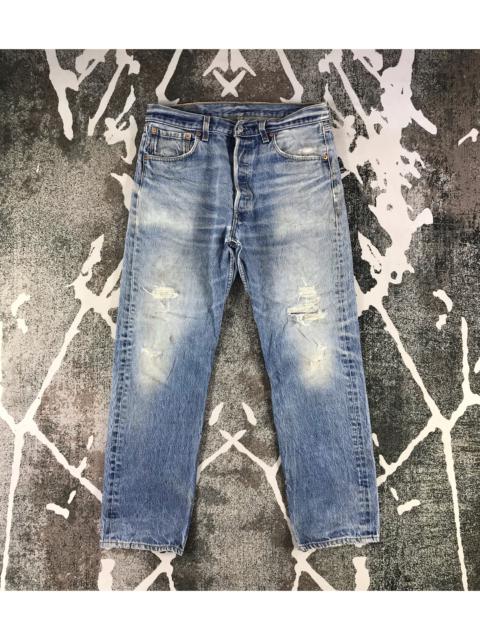 Other Designers Vintage - Vintage 90s Levis 501 Jeans Distressed Denim KJ1367