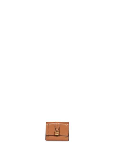 Chloé Chloé Women Mustang Brown Paddington Mini Tri-Fold Wallet