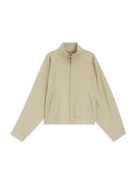 BOSS COTTON-STRETCH BOMBER JACKET WITH ZIP