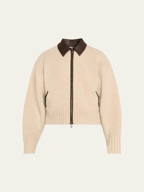 SIMKHAI Zofia Wool Zip Cardigan