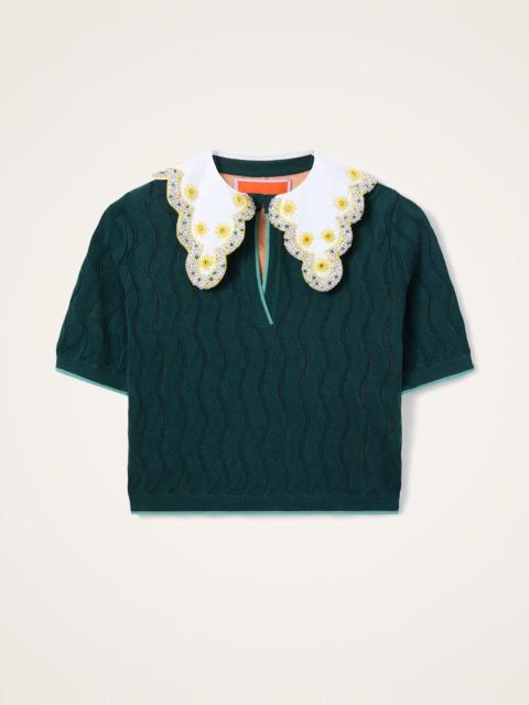 La DoubleJ Crop Polo