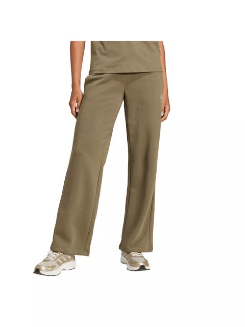 adidas Women's Essentials Small Logo Feel Cozy Open-Hem Joggers - Olive