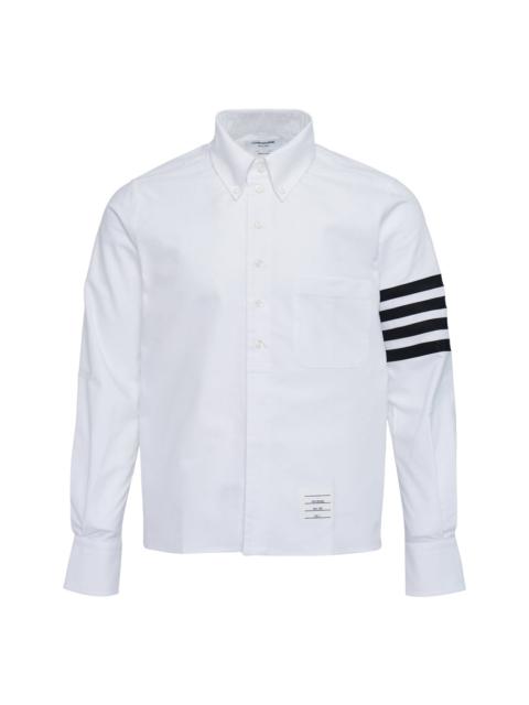 Thom Browne Straight Fit Long Sleeve 4 Bar Shirt