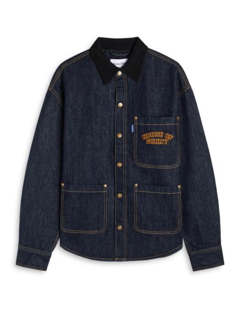 House of Sunny House OF Sunny Designer-embroidered Denim Shirt