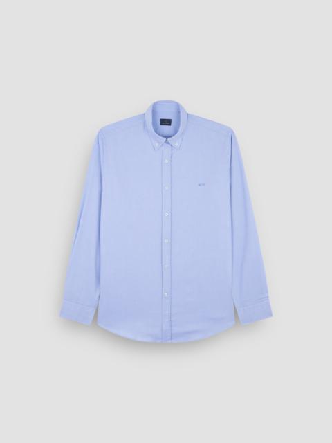 Paul & Shark OXFORD COTTON SHIRT WITH SHARK EMBROIDERY