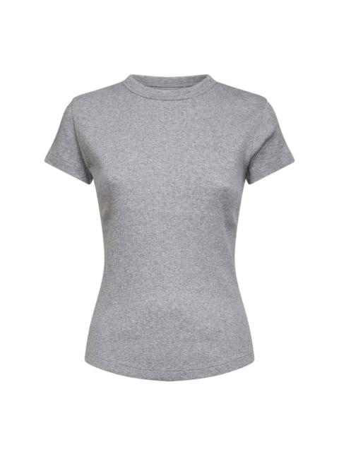 Isabel Marant Isabel Marant Women Grey Ribbed Cotton Taomi T-Shirt