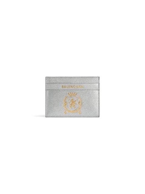BALENCIAGA Men's Passport Card Holder in Silver