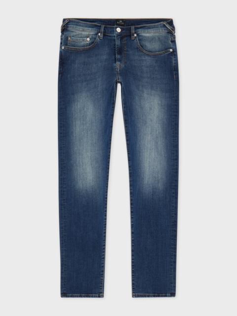 Paul Smith Tapered-Fit Antique Wash 'Organic Reflex Stretch' Jeans