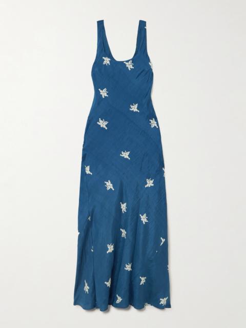 ALIX OF BOHEMIA Adele Printed Silk-satin Maxi Dress