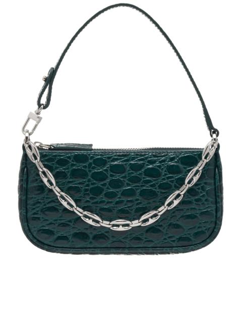 BY FAR Mini Rachel Croco Bag