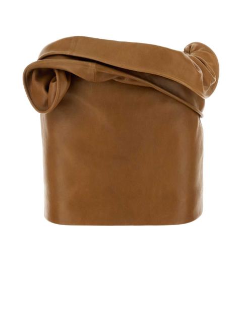 MAGDA BUTRYM Magda Butrym Women Ss26 Leather 12 Skirt Camel