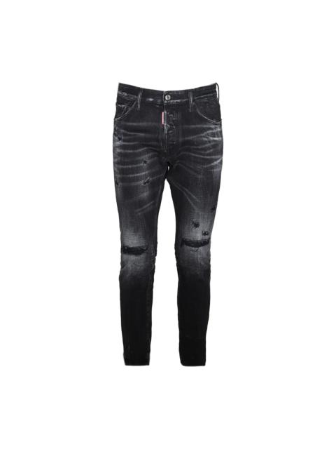 DSQUARED2 black cotton denim jeans