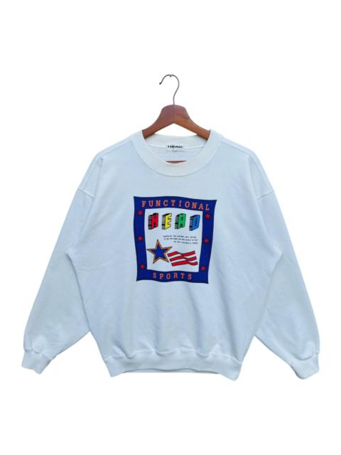 Other Designers Japanese Brand - Vintage Head Sports Sweatshirt Pullover Jumper Crewneck