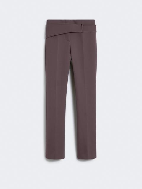 Sportmax BANDA1234 Slim trousers with asymmetrical belt - RUNWAY