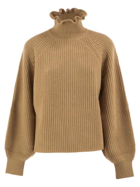 Max Mara Max Mara Women Mxmpontile - Wool And Cashmere Rib-Knit Roll-Neck Jumper