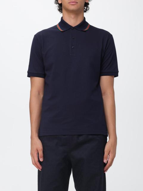 GUCCI Gucci Men Gucci Short-Sleeved Cotton Polo With Web Detail And Contrast Trim