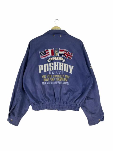 Other Designers Vintage - ❄️POSH BOY VARSITY PATCH BOMBER JACKET