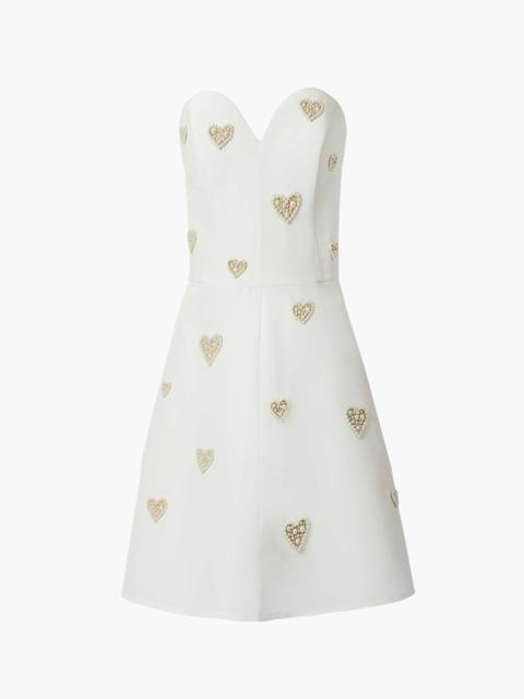 CAROLINA HERRERA Heart Embroidered Mini Dress