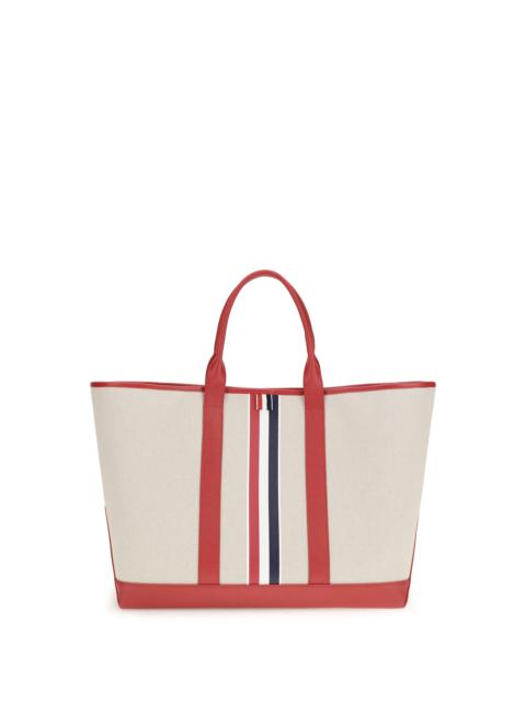 Thom Browne Thom Browne Men Canvas Tote Bag
