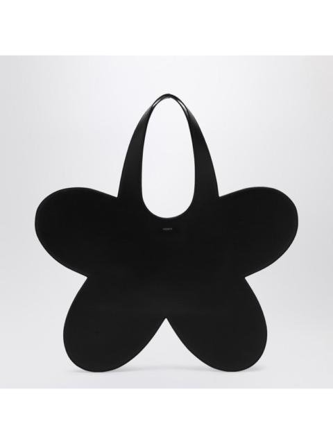 Coperni Flower Black Leather Tote Bag Women