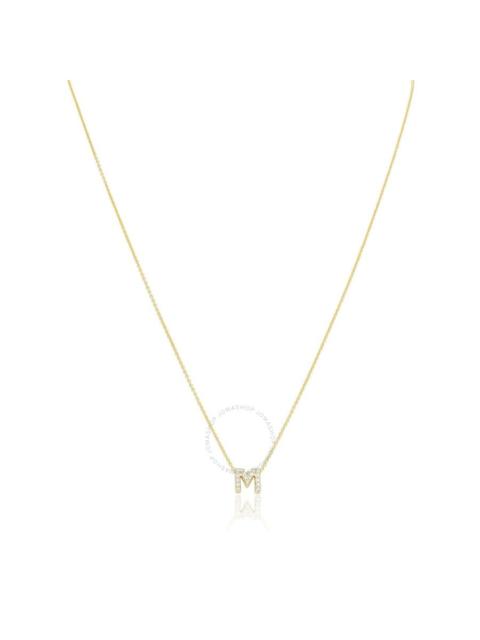 ROBERTO COIN Roberto Coin 18K Yellow Gold Love Letter Collection Diamond "M" Initial Pendant