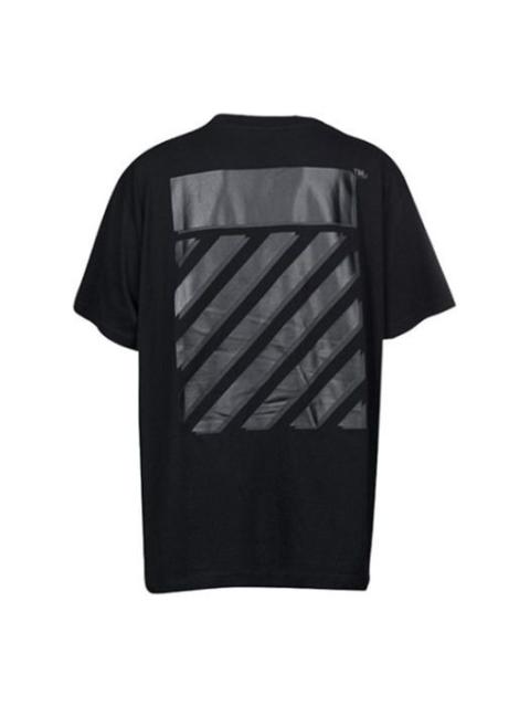 Off-White Off-White SS22 Pattern Cotton Short Sleeve Black OMAA038C99JER0041010