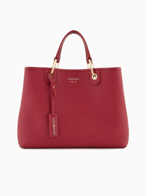 EMPORIO ARMANI Medium MyEA shopper bag with deer print